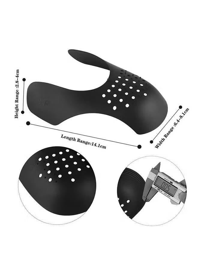 3 Pairs Shoe Crease Protector, Shoes Anti Wrinkle Shields, Toe Box No Creases Reduce, Insert Stopper Gaurds Preventer Feilds Against for Running Casual Shoes Black - Image 4