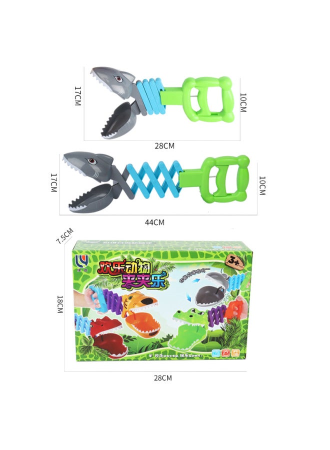 Children's Mechanical Arm Toy Clip Crab Claw Crocodile Pliers Short Crab Clip Telescopic Hand Pull Clip Animal Clip-Color:Telescopic Dinosaur Head Manipulator - Image 5