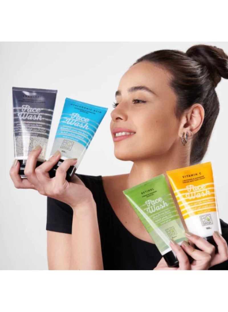 بوبانا غسول الوجه بحمض الهيالورونيك - منظف منعش ومرطب للبشرة العادية والجافة (150 مل) - Image 4