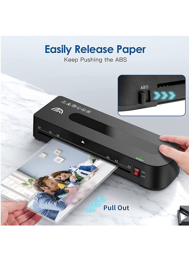 Gonice - Perforlld Laminator, A4 Laminator Machine, 5 in 1 Thermal Laminator for Home Office School Use, 9 inch Max Width, Quick Warm-Up, Paper Trimmer, Corner Rounder, Hole Puncher, 15 Laminating Pouches - Image 1