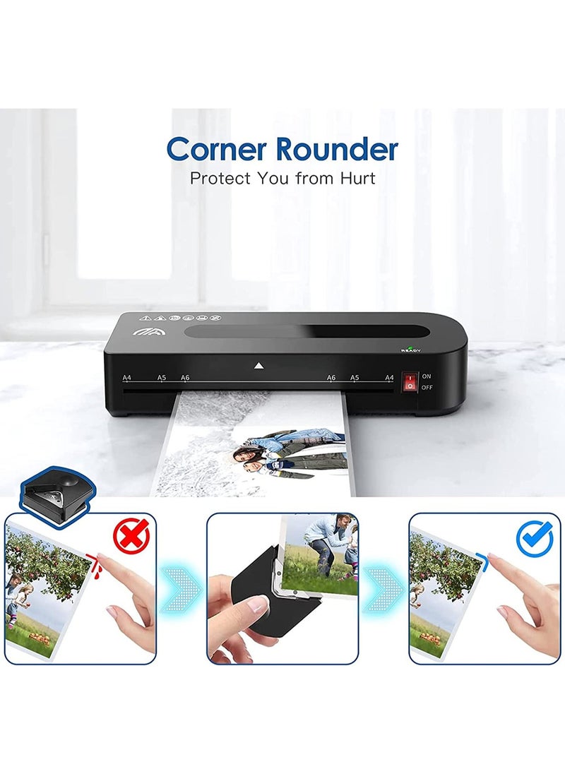 Gonice - Perforlld Laminator, A4 Laminator Machine, 5 in 1 Thermal Laminator for Home Office School Use, 9 inch Max Width, Quick Warm-Up, Paper Trimmer, Corner Rounder, Hole Puncher, 15 Laminating Pouches - Image 1