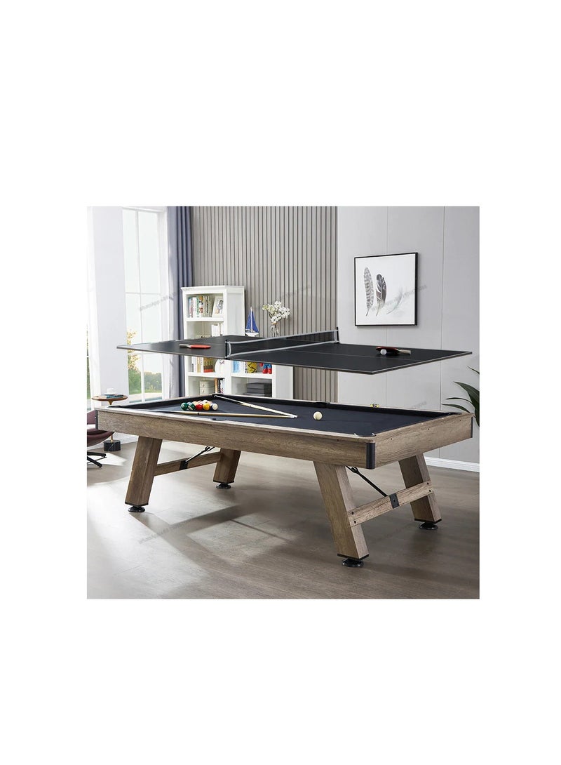 Generic 3 in 1 8ft Pool Billiard Table + HouseholdTable Tennis Table + meeting or dining table MultiFunction Game Table  - Image 3