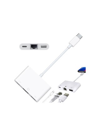 Lightning to Ethernet Adapter with Charging Port & USB 3.0 – 3-in-1 Fast RJ45 LAN Network Adapter for Smartphones and Tablets, 10/100 Mbps - pzsku/ZE307241E4F8A610AD6ABZ/45/1751092600/cf7c07e8-731a-408c-9a5f-c1b37326604e
