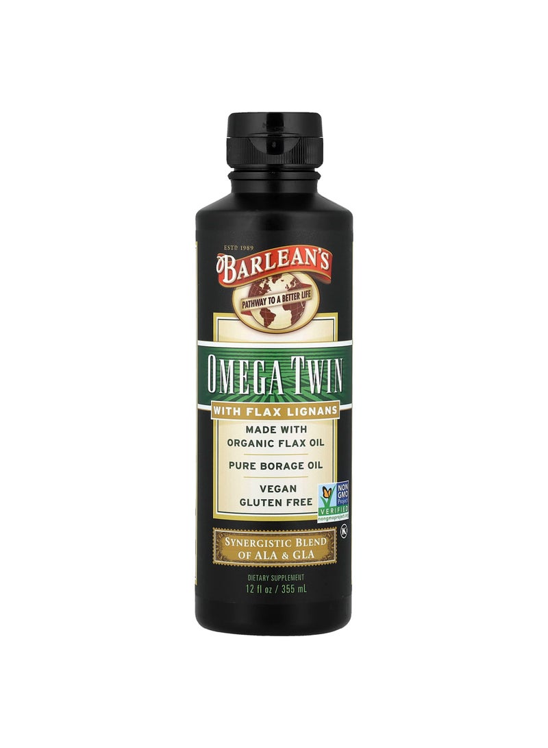 Omega Twin with Flax Lignans, 12 fl oz (355 ml)