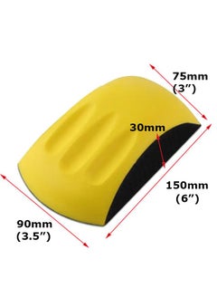 Inditrust Inditrust 6inch Hook and Loop Hand Hold Sanding Block for Furniture Woodworking Rust removing and etc 2 PCS  - Image 4