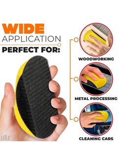 Inditrust Inditrust 6inch Hook and Loop Hand Hold Sanding Block for Furniture Woodworking Rust removing and etc 2 PCS  - Image 2