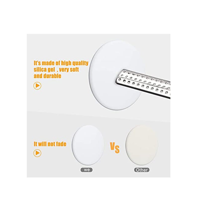 SOLARAE Door Stopper Wall Protector, 8 Pcs Silicone Door Knob Wall Bumper Guard with Self Adhesive for Protecting Wall, Door Handle, Refrigerator Door - Image 3