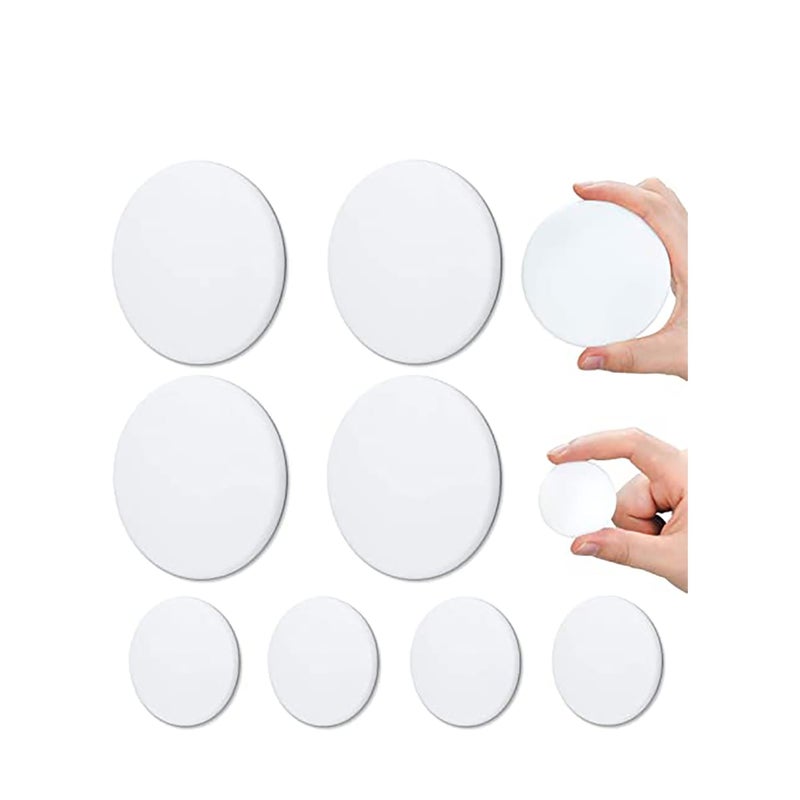 SOLARAE Door Stopper Wall Protector, 8 Pcs Silicone Door Knob Wall Bumper Guard with Self Adhesive for Protecting Wall, Door Handle, Refrigerator Door - Image 1