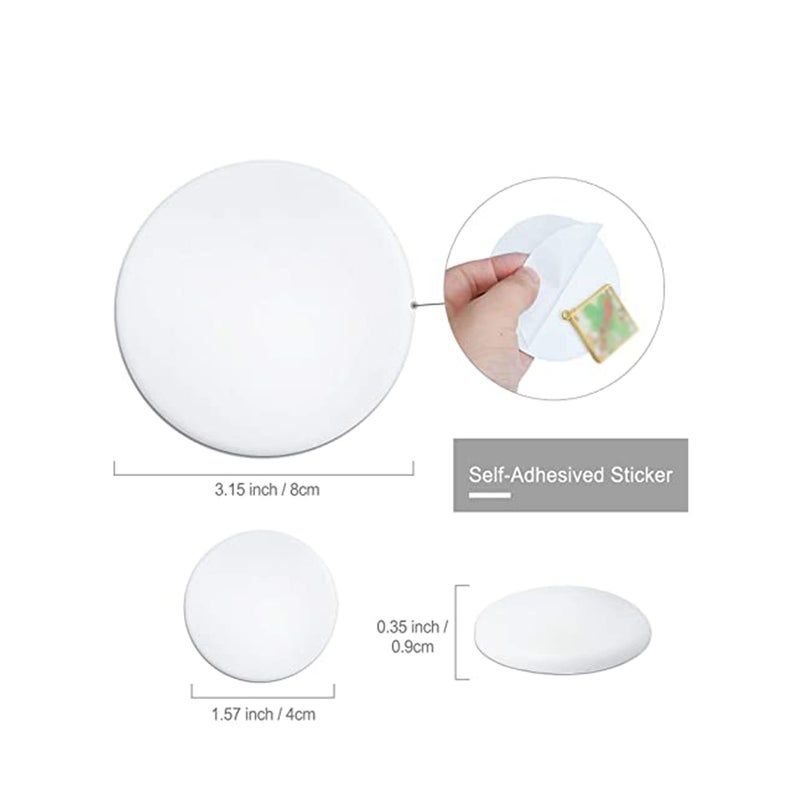 SOLARAE Door Stopper Wall Protector, 8 Pcs Silicone Door Knob Wall Bumper Guard with Self Adhesive for Protecting Wall, Door Handle, Refrigerator Door - Image 4