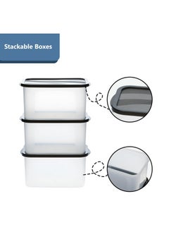 Kuber Industries Kuber Industries 12 Pcs Small Plastic Boxes for Storage With Lid - Pooja & Office Items, Baby Clothes & Diaper Organizing Transparent Boxes | Black  - Image 5