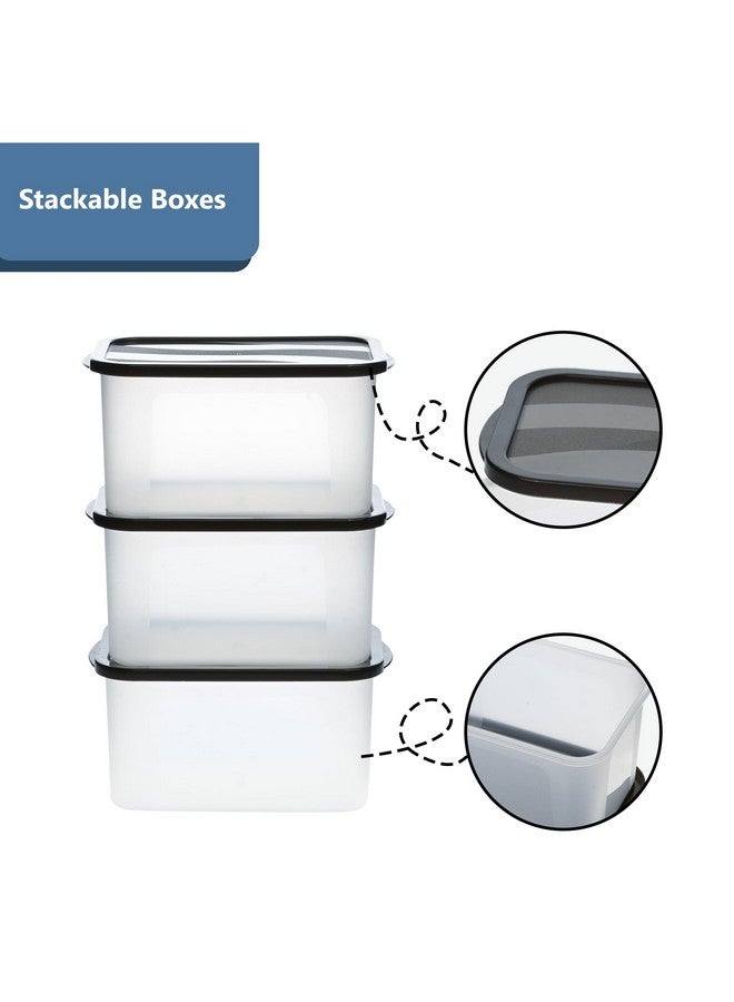 Kuber Industries 12 Pcs Small Plastic Boxes for Storage With Lid - Pooja & Office Items, Baby Clothes & Diaper Organizing Transparent Boxes | Black - Image 5