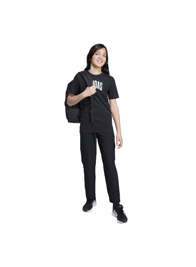 Adidas J Colleg T Black Training T-Shirts For Junior 7-8Y - Image 3