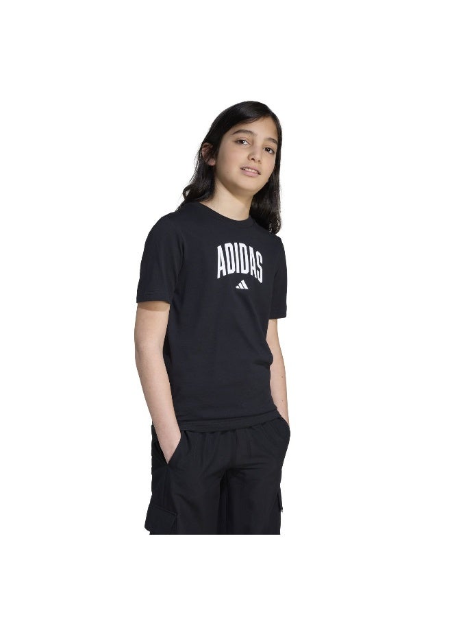 Adidas J Colleg T Black Training T-Shirts For Junior 7-8Y - Image 1