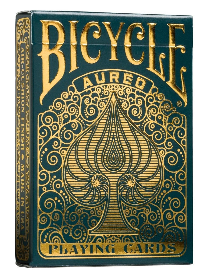 Bicycle Aureo Playing Cards - 1 x Showstopper Card Deck, Easy to Shuffle & Durable, Great Gift for Card Collectors, Black and Golden - Image 1