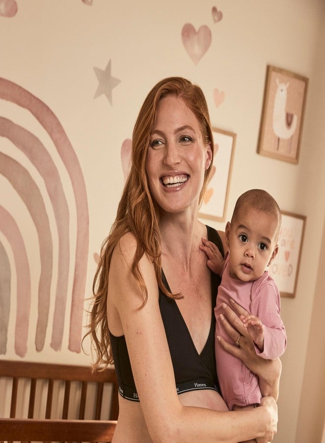 Hanes Women's Maternity Reusable Nursing Pads, 4-Pack, Light Leak Protection, Moisture-Wicking, One Size Fits All, Deep Glow - Image 5