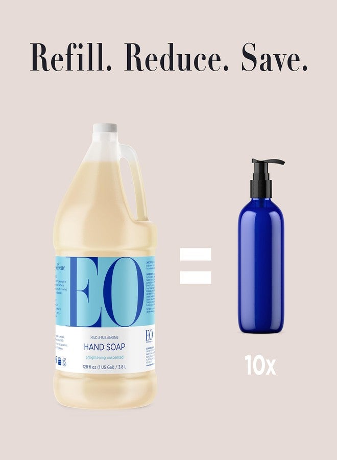 Everyone EO Liquid Hand Soap Refill, 128 Ounce, Unscented, Organic Plant-Based Gentle Cleanser with Organic Botanical Extracts and Vitamin E - Image 3