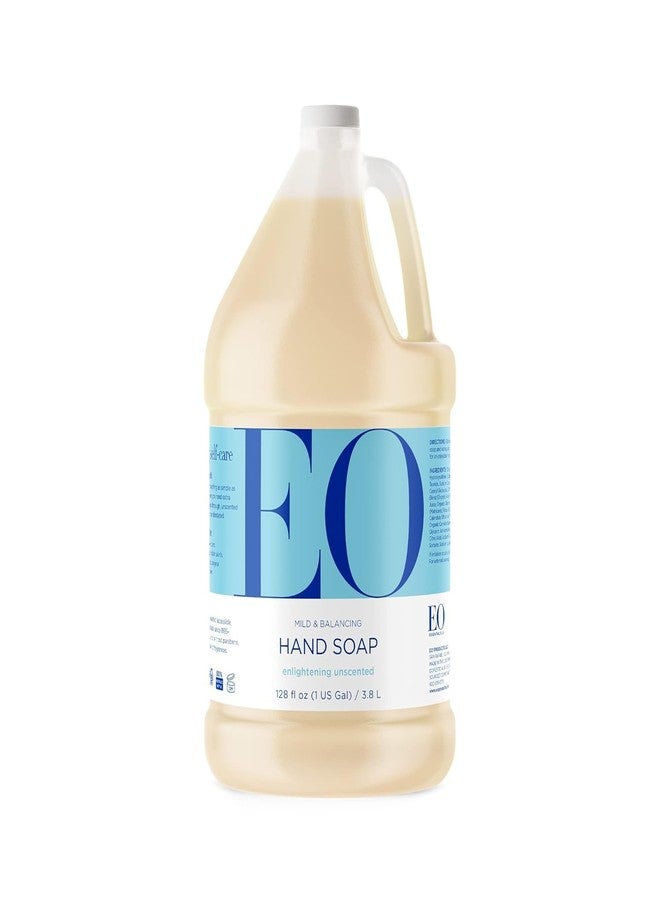 Everyone EO Liquid Hand Soap Refill, 128 Ounce, Unscented, Organic Plant-Based Gentle Cleanser with Organic Botanical Extracts and Vitamin E - Image 1