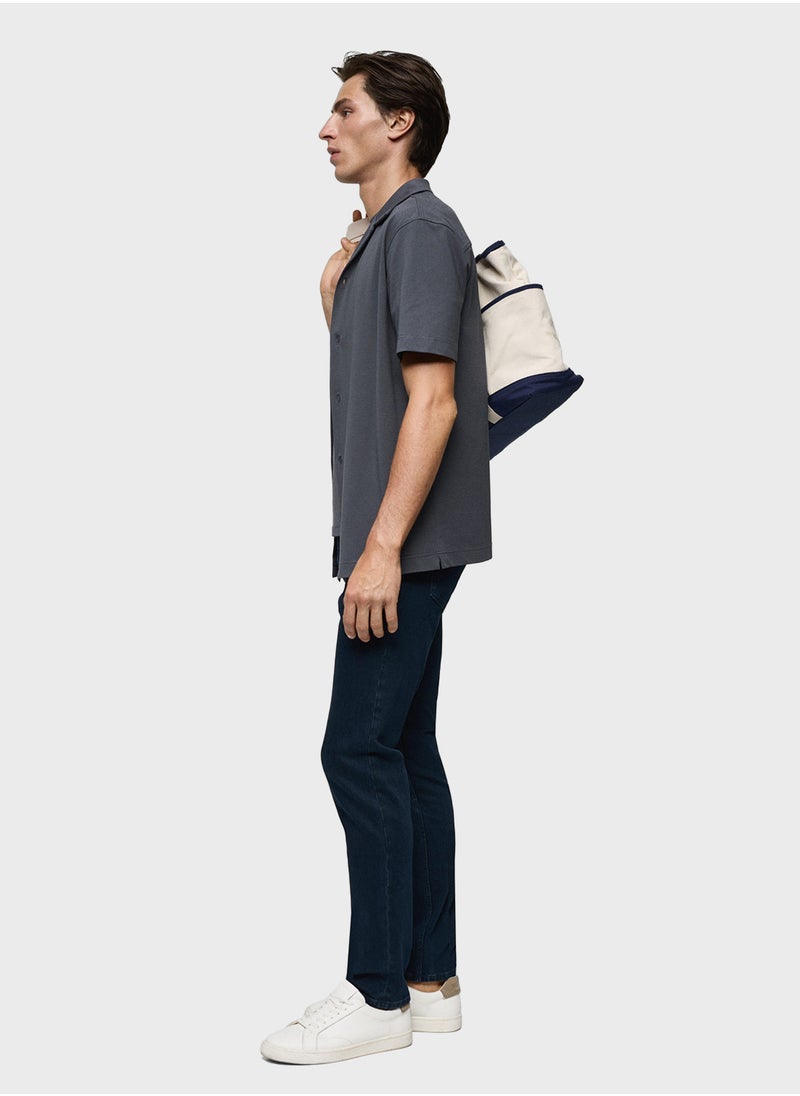 Mango Man Casual Sim Fit Rinse Wash Jeans  - Image 3