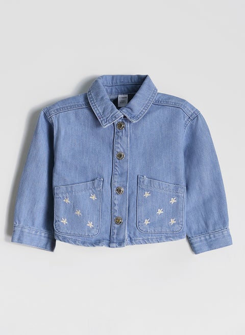 زهرة المطرزة فتاة جان جاكيت