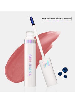 siimunana Wonder Blading Lip Stain Masque, Lip Stain Peel Off Masque, Long Lasting, Waterproof and Transfer Proof Pink Lip Tint, Matte Finish Peel Off Lip Stain 4ml, Whimsical (Warm Rose)  - Image 1