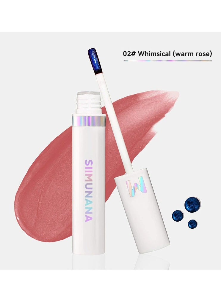 سيمونانا قناع الشفاه Wonder Blading Lip Stain ، قناع Lip Stain Off ، طويل الأمد ، مقاوم للماء ومقاوم للنقل ، لون الشفاه الوردي غير اللامع 4 مل ، غريب الأطوار (وردة دافئة)  - Image 1