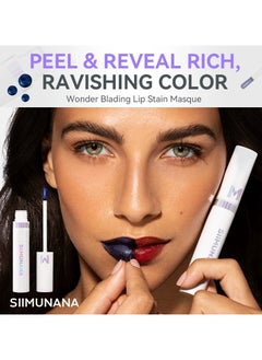 siimunana Wonder Blading Lip Stain Masque, Lip Stain Peel Off Masque, Long Lasting, Waterproof and Transfer Proof Pink Lip Tint, Matte Finish Peel Off Lip Stain 4ml, Whimsical (Warm Rose)  - Image 5