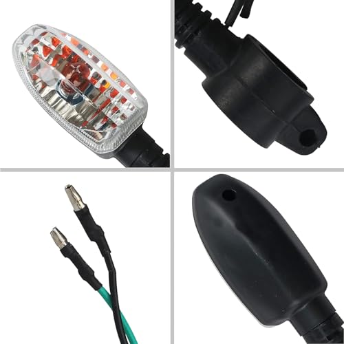 VTRUST Blinker Indicator Assembly Compatible for Bajaj Discover 100 (Front Shocker Type) | Bike Turn Signal Light Indicator Lamp | Durable Amber Lens | Set of 2 - Image 5