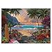 IdeaBazar Colorful Beach Ocean Puzzles for Adults 1000 Pieces Nature Beautiful Hawaii Bird Flower Plant Tree Jigsaw Puzzles Pretty Landscape Sunset Sailboat Floral Scenery Puzzle - Image 4