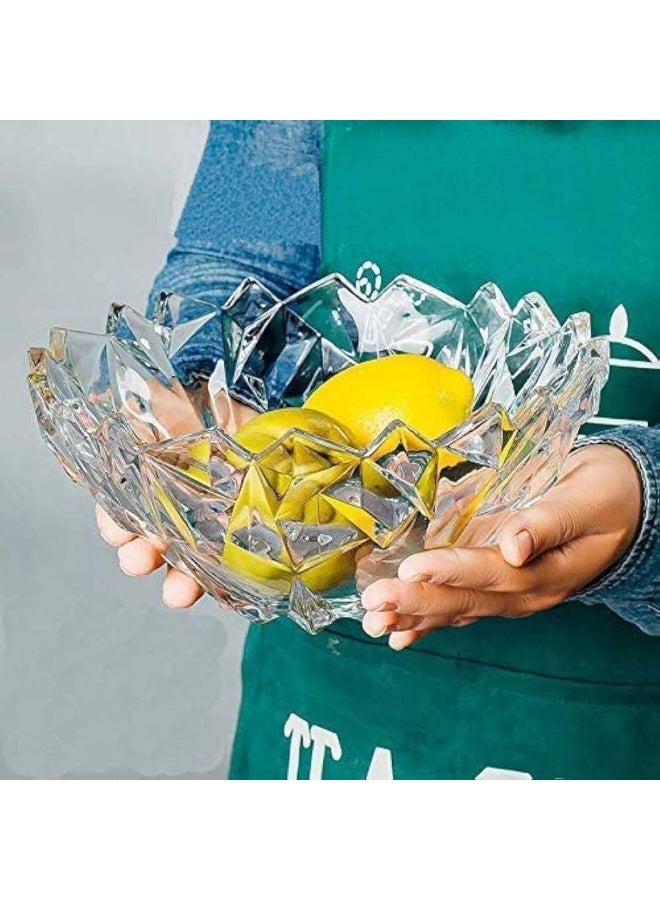 طقم خشاف 7 قطع زجاج اعلي كواليتي موجود 7قطع  بعلبة ممتازة زجاج تحفة كريستال الطقم مكون من : (1بوله خشاف كبيره +6 بوله خشاف ) - Image 2