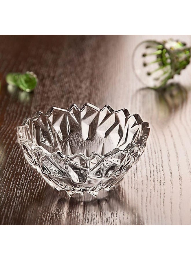 طقم خشاف 7 قطع زجاج اعلي كواليتي موجود 7قطع  بعلبة ممتازة زجاج تحفة كريستال الطقم مكون من : (1بوله خشاف كبيره +6 بوله خشاف ) - Image 3