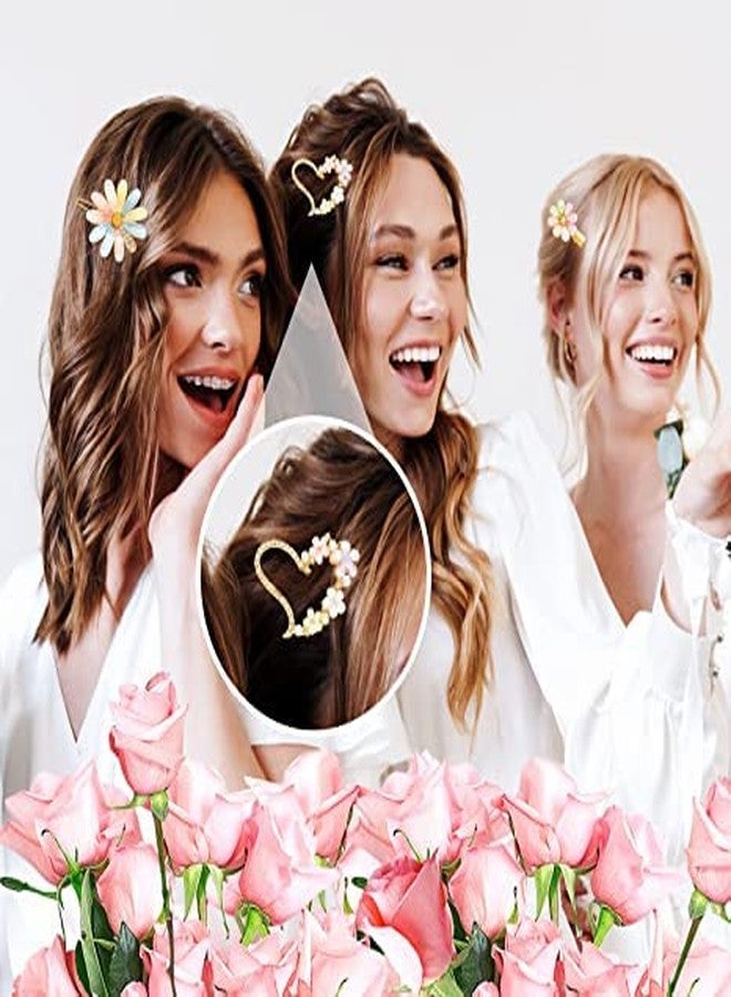 HAPPYMATES Korean Design 8 Pack Pearl Hair Clip for Women Girls Elegant Hair Pins Clips Hair Barrettes Decorative Bobby Pins Hair Jewelry Hair Styling - Image 3
