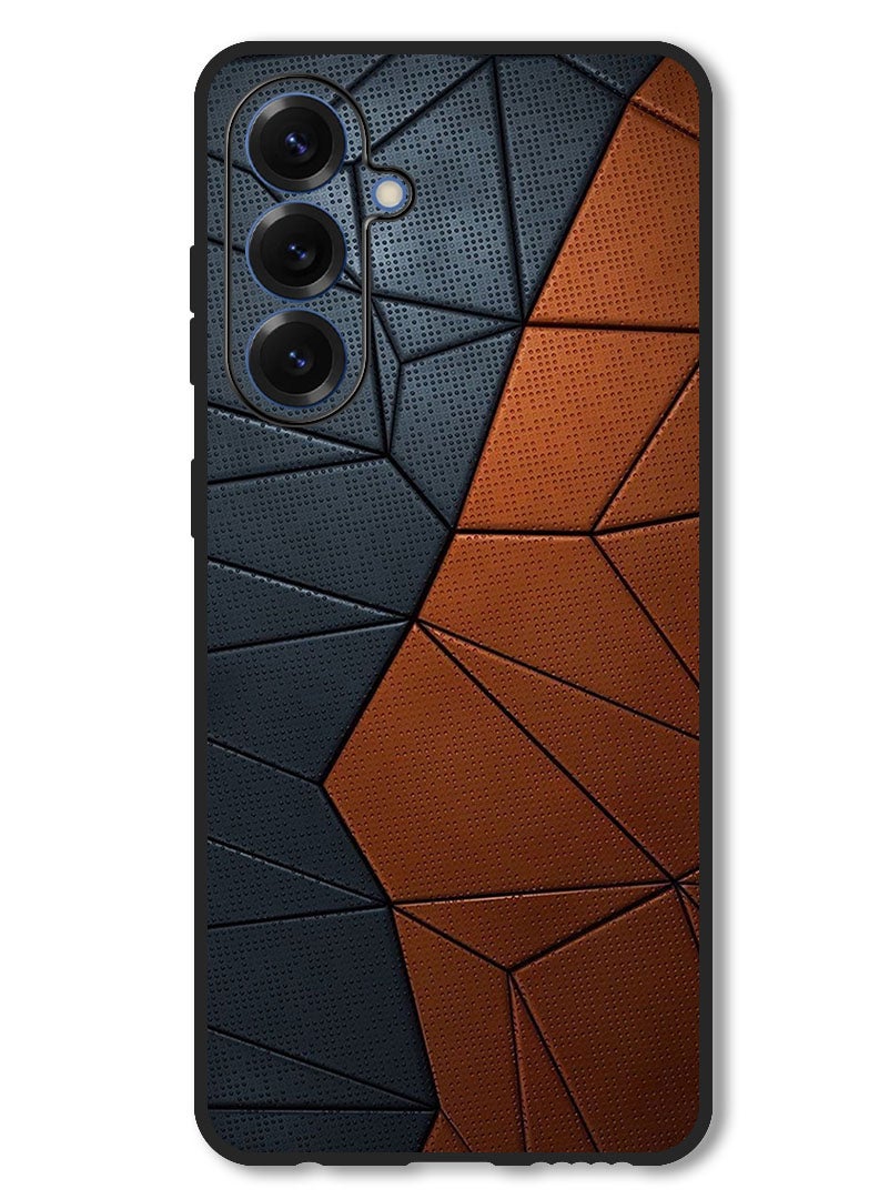 Theodor Case Compatible with Samsung Galaxy A36 Protection Shockproof Bumper Cover Black Brown Pattern - Image 1