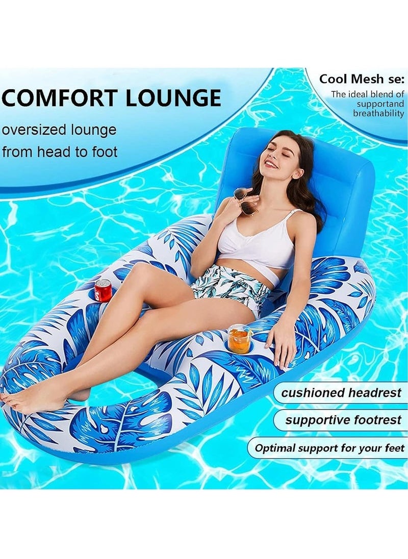Yoawllty - Pool Floats, Swimming Pool Floats 4-in-1 Adults Pool Float & Water Hammock, Multi-Purpose, Inflatable Pool Floats for Adults - Image 1