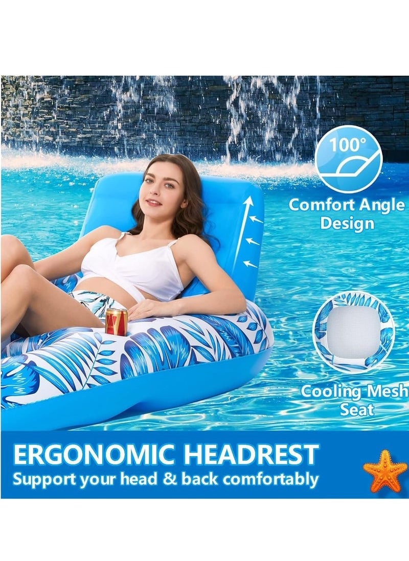 Yoawllty - Pool Floats, Swimming Pool Floats 4-in-1 Adults Pool Float & Water Hammock, Multi-Purpose, Inflatable Pool Floats for Adults - Image 1