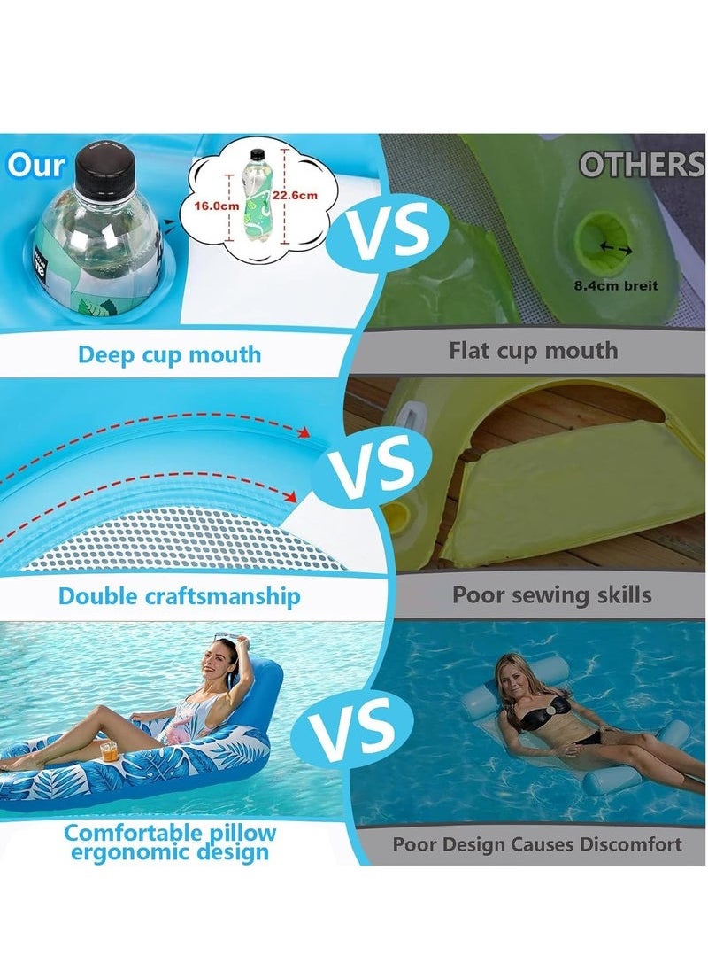 Yoawllty - Pool Floats, Swimming Pool Floats 4-in-1 Adults Pool Float & Water Hammock, Multi-Purpose, Inflatable Pool Floats for Adults - Image 1