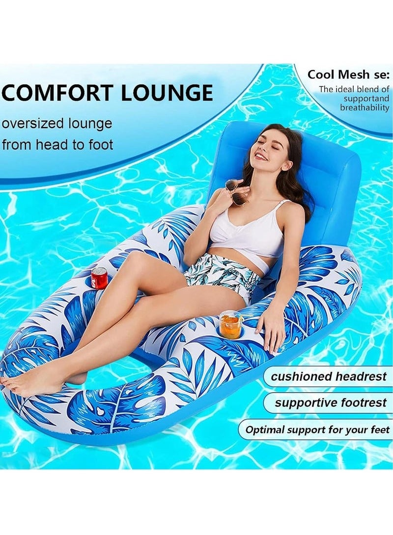 Topyich Inflatable Pool Floats Chairs, 4-in-1 Pool Floats,  Multi-Purpose Water Hammock, Inflatable Pool Floats for Adults - Image 5