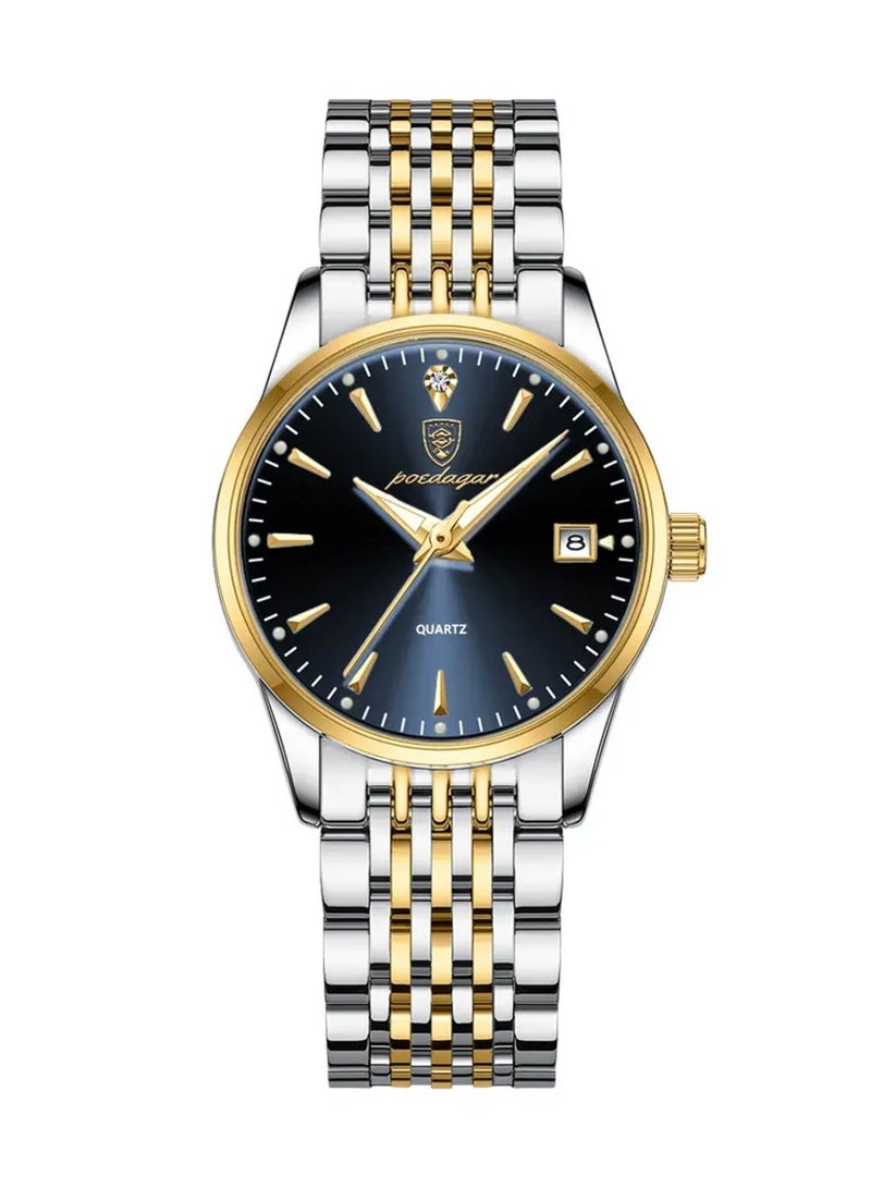 POEDAGAR Women’s Analog Quartz Stainless Steel Watch - Image 1