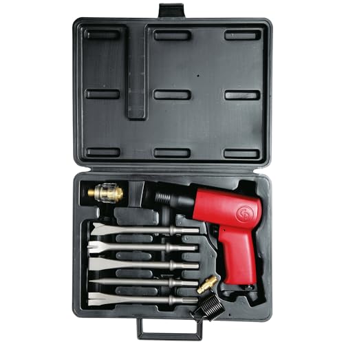 Chicago Pneumatic CP7111K Kit Air Hammer Welding Equipment Construction 0401 In 102mm Round Shank Pistol Handle Stroke 264 in67 mm Bore Diameter 075 in19 mm 3000 Blow Per Minute