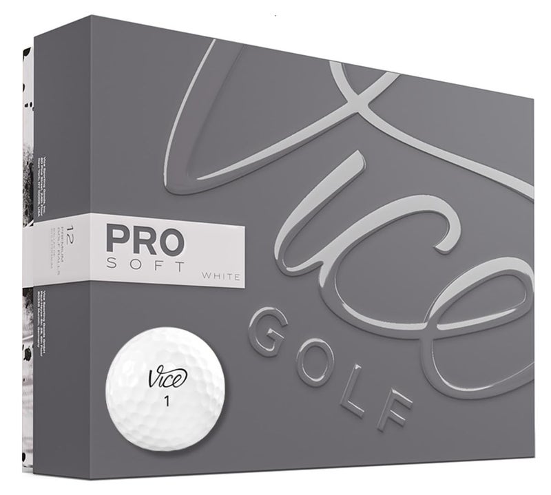 Vice Golf كرات جولف بيضاء ناعمة من فايس جولف برو - Image 1