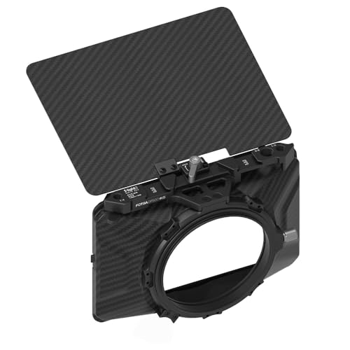 Fotga Mini Lightweight 4x4 4x5.65 Clamp-on Lens Matte Box for DSLR Mirrorless Camera A7 A7R A7S II III IV Z6 Z7 II R3 R5C GH6 BMPCC 4K 6K,Fits 52mm/55mm/58mm/62mm/67mm/72mm/77mm/82mm Lens & Filter - Image 1