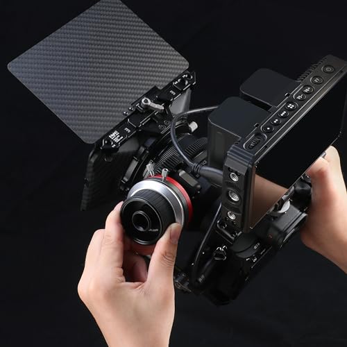 Fotga Mini Lightweight 4x4 4x5.65 Clamp-on Lens Matte Box for DSLR Mirrorless Camera A7 A7R A7S II III IV Z6 Z7 II R3 R5C GH6 BMPCC 4K 6K,Fits 52mm/55mm/58mm/62mm/67mm/72mm/77mm/82mm Lens & Filter - Image 2