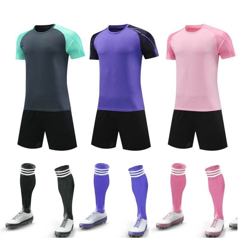Children'S Football Uniform Suit For Boys And Girls, Primary School Students And Teenagers, Quick-Drying Football Jersey Training Game Team Uniform - Image 4