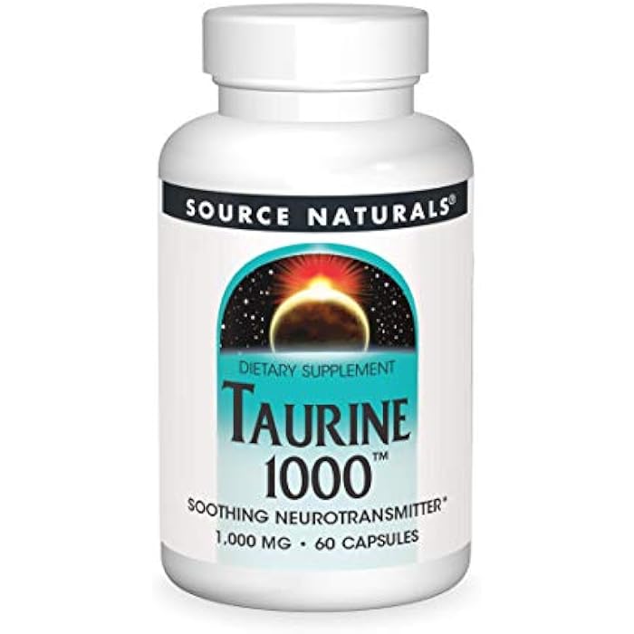 Source Naturals Taurine 1000, 1000 mg - 60 Capsules - Image 1