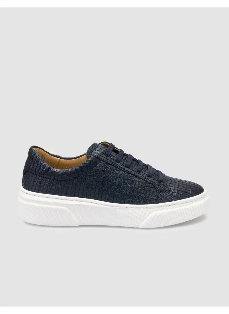 Cabani Leather Navy Blue Women's Sneakers