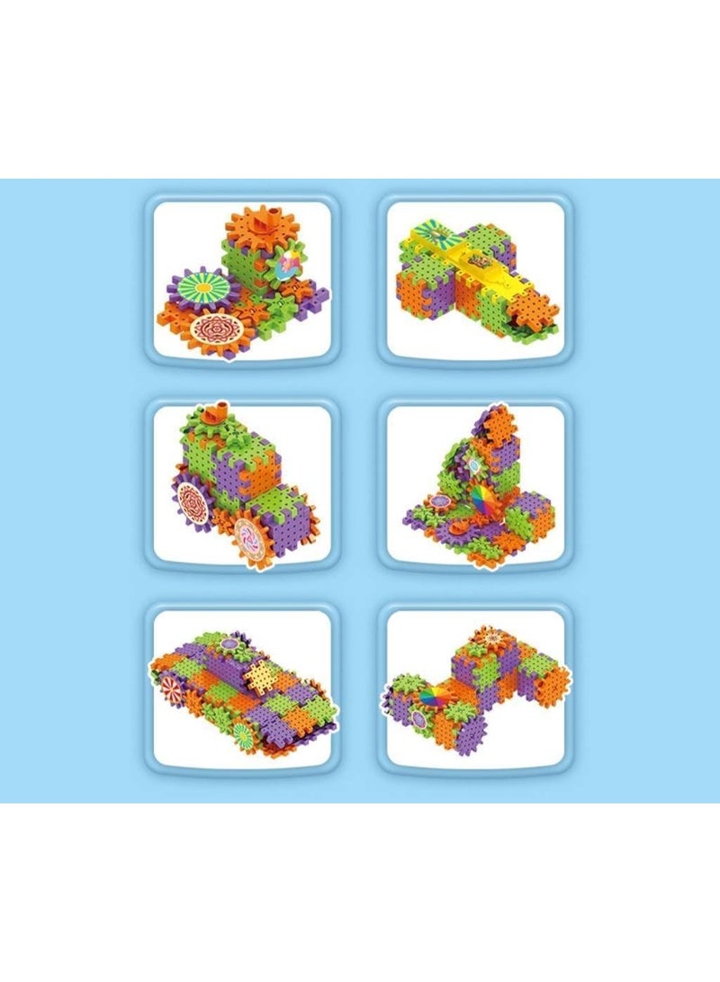 مكعبات بناء هندسية تفاعلية مع تروس دوارة - Image 2