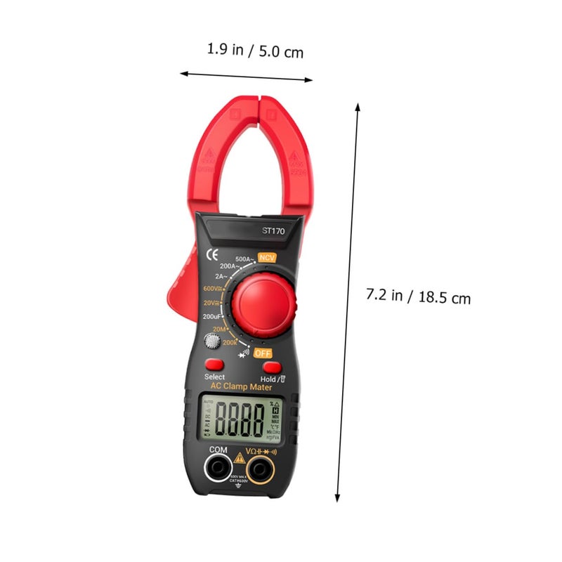 High Precision Digital Clamp Multimeter AC DC Tester With NCV Voltage Detection Backlight - Image 3