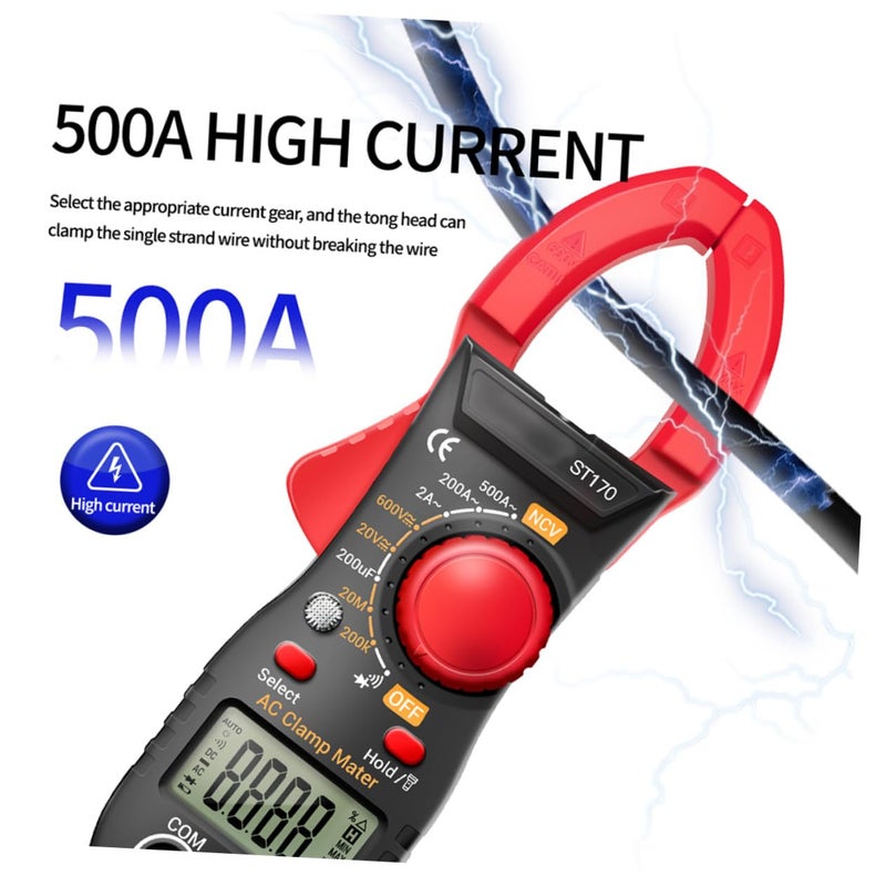 High Precision Digital Clamp Multimeter AC DC Tester With NCV Voltage Detection Backlight - Image 5