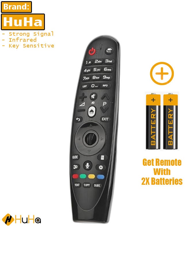 HuHa Remote Control for LG AN MR600, Universal LG Magic Remote Control, Compatible with for LG TV 55EG910T TB 65EF950T TA 55EG910Y TB 55EG920T TA, Replacement Remote Control 