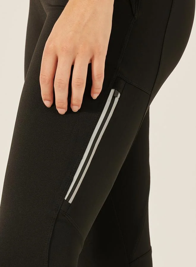Styli High Rise Zipped Pockets Leggings