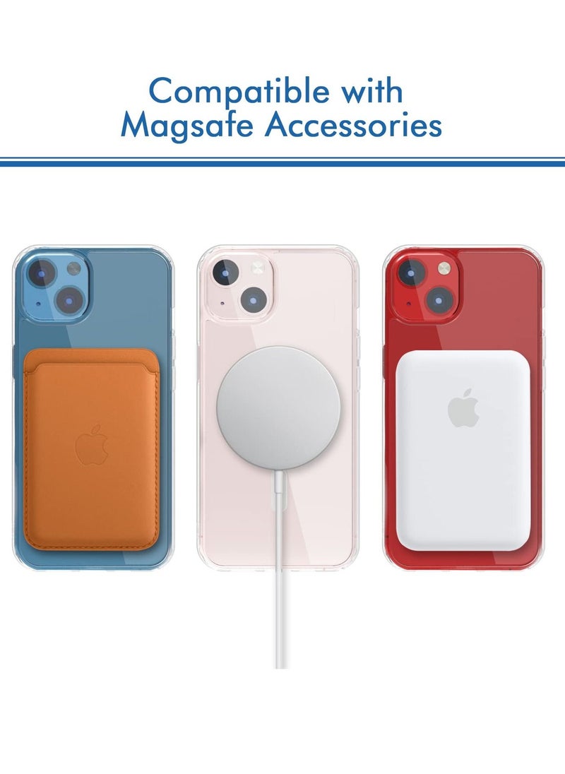 BORTONY - iPhone 14 Magsafe Case Clear with Shock Absorption Anti Scratch TPU Precise Cutouts Fit Crystal Magnetic Cover Design for Apple iPhone 14 6.1 inch in All Directions Transparent - Image 1